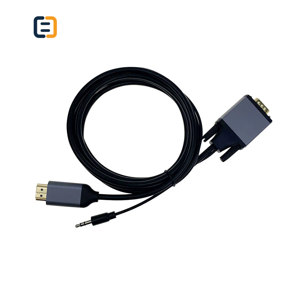 HDMI to VGA Adapter With 3.5mm Audio cable - 1080P Full HD — SC-481-002