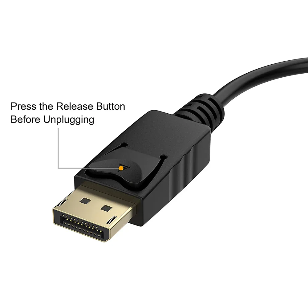 DisplayPort DP to VGA Adapter converter Cable for macbook to HDTV - 1080P - product image 4