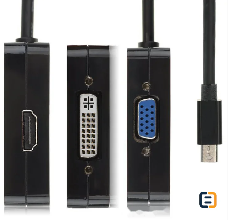 3 in 1 Thunderbolt Mini DP to HDMI DVI VGA DP Cable Adapter - product image 4