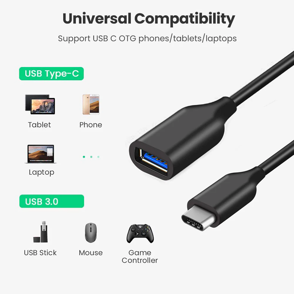 USB-C to USB 3.0 Female OTG Adapter Cable - product image 5