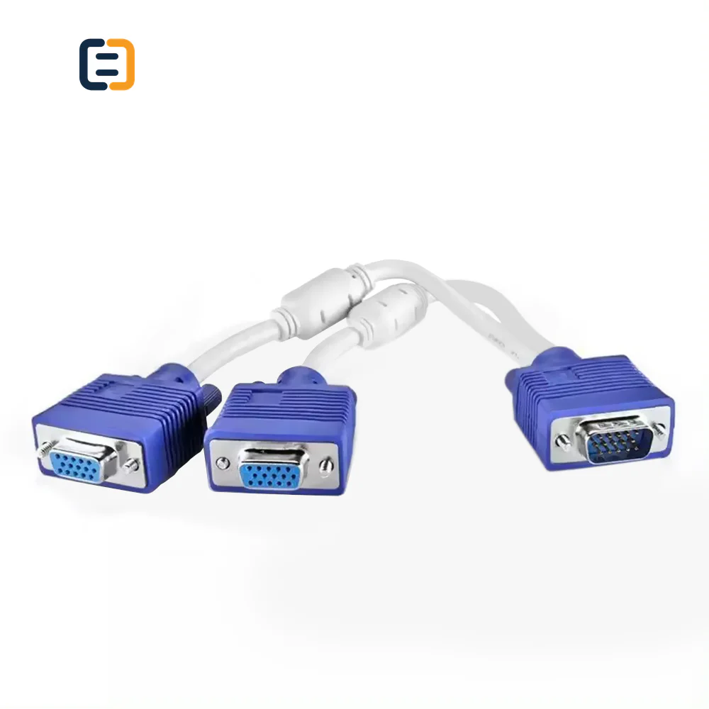 1-to-2 VGA Splitter Cable, 15-Pin Male to Dual Female - product image 2