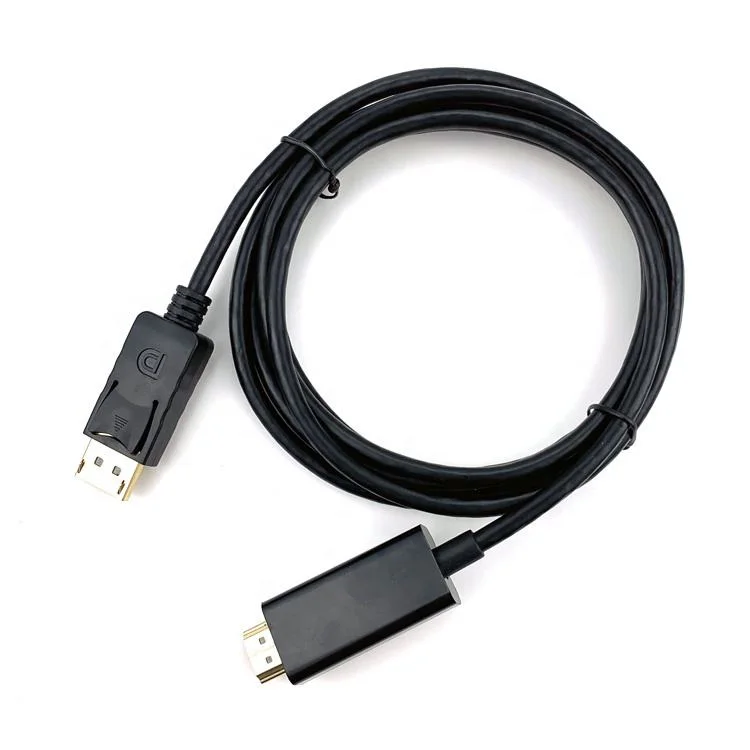 1.8m Male to Male 4K 30Hz DP to HDMI Adapter Converter Computer Cables