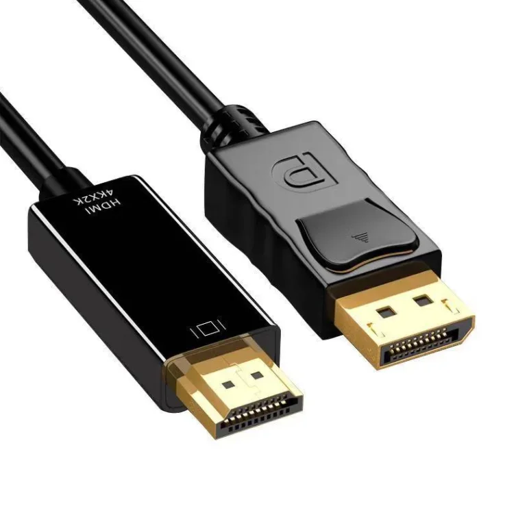 1.8m black color 4K 60Hz DisplayPort DP to HDMI adapter cable - 4K@60Hz