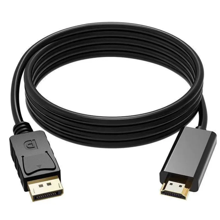 1.8m black color 4K 60Hz DisplayPort DP to HDMI adapter cable - 4K@60Hz - product image 4