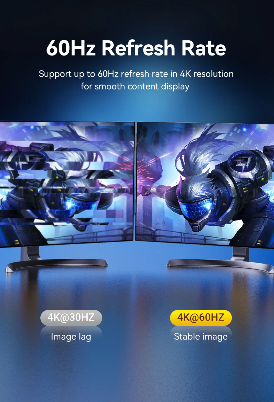 1.8m black color 4K 60Hz DisplayPort DP to HDMI adapter cable - 4K@60Hz - product image 5