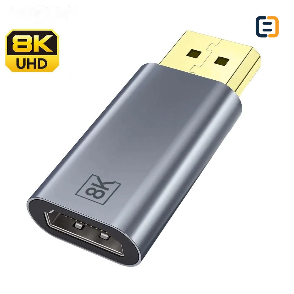 8K60Hz Aluminum Alloy DP to HDMI Converter - 8K@60Hz