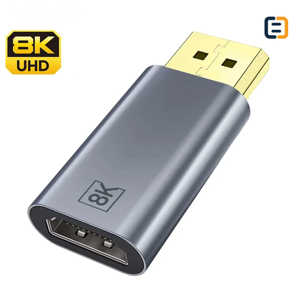 8K60Hz Aluminum Alloy DP to HDMI Converter - 8K@60Hz - product image 2