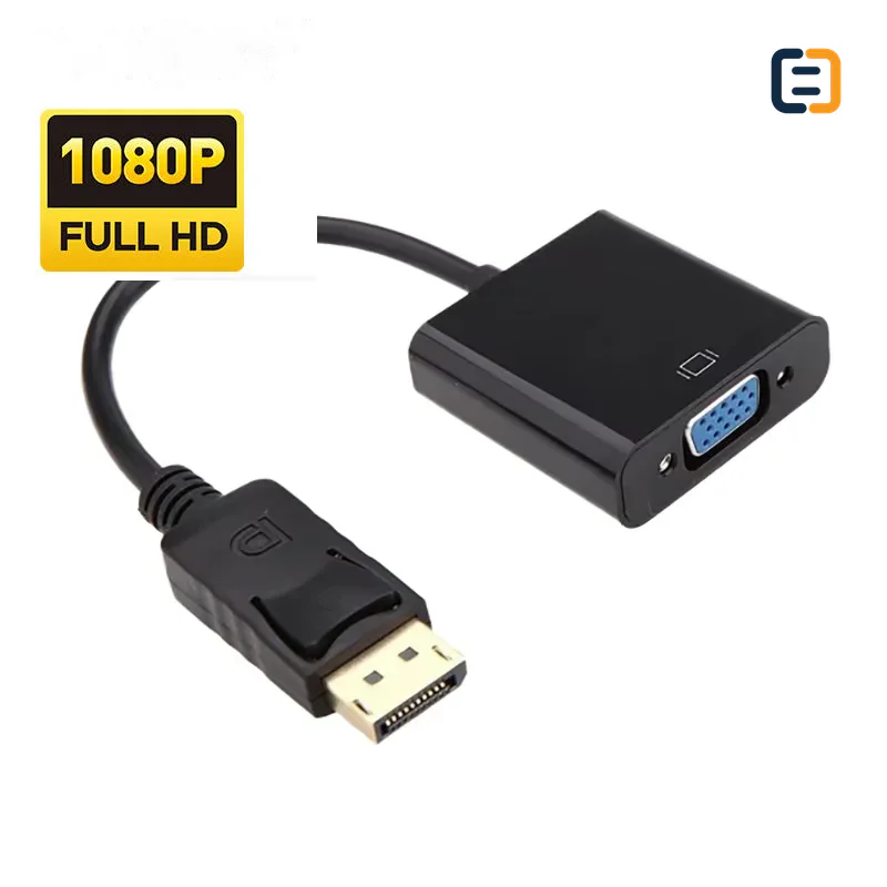 1080P Gold Plated DP to VGA Adapter Cable DP Male to VGA Female Converter - product image 3