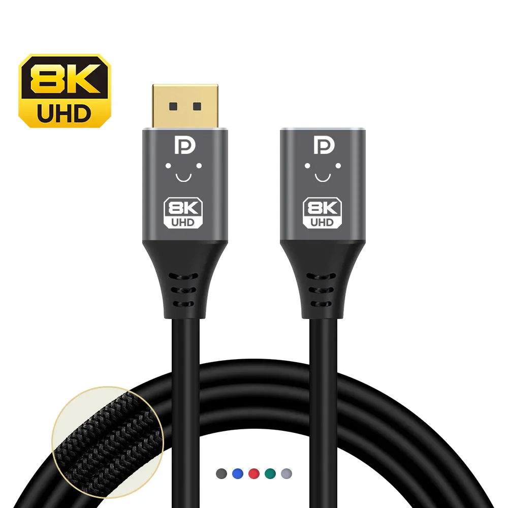 8K DP male to female extension cable - product image 3