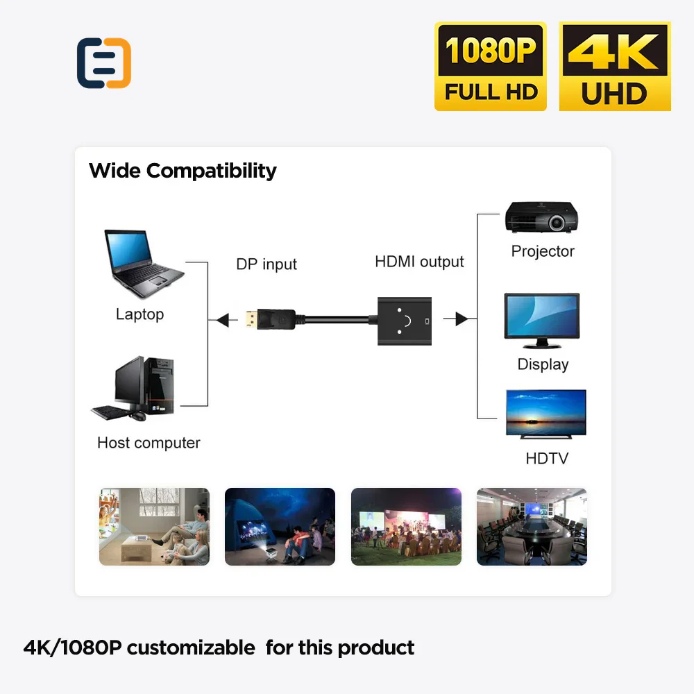 DP to HDMI Adapter - 15cm - product image 6