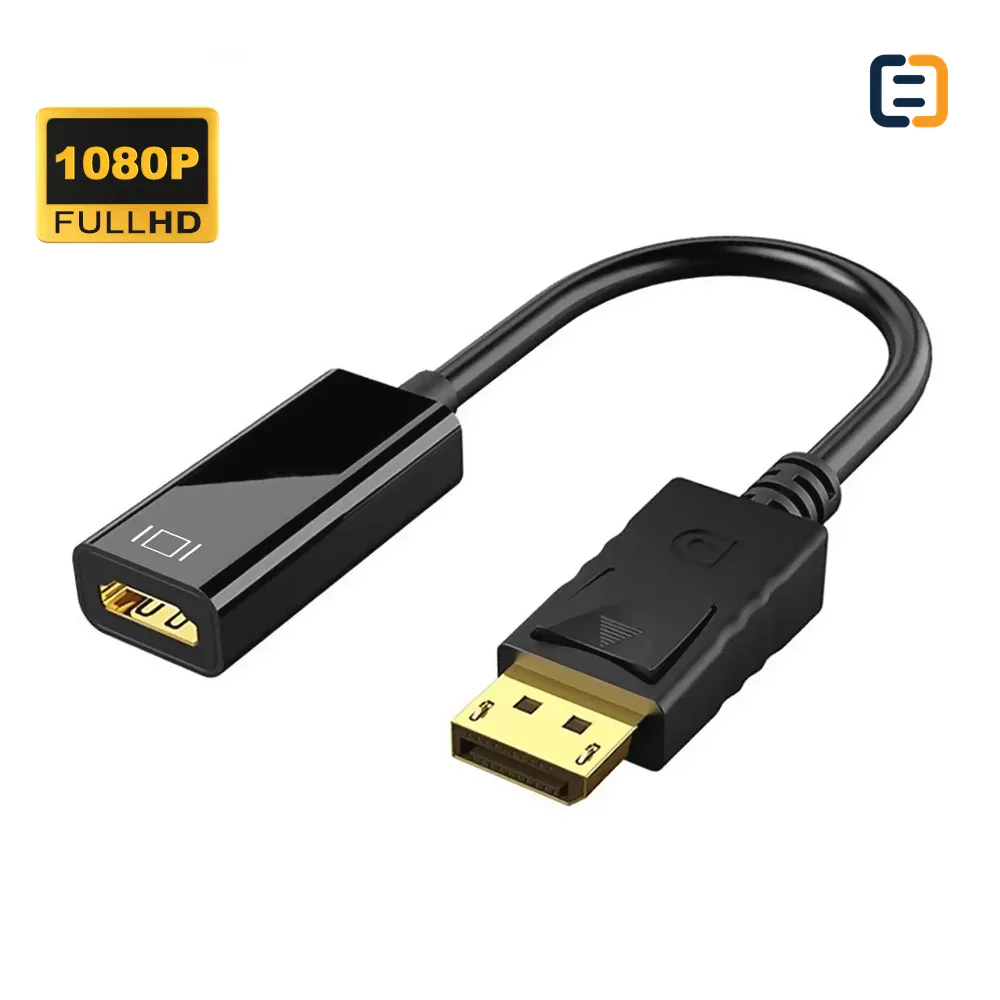 DisplayPort to HDMI Adapter, 1080P, PVC+ABS Housing - product image 2