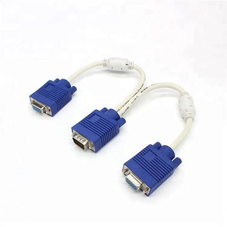 VGA Male to Dual Female Cable
