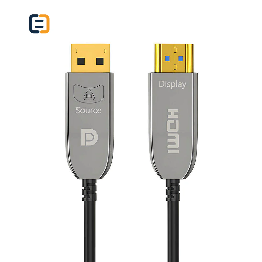 Active Optical DisplayPort to HDMI Cable, 4K 60Hz, 5-100m
