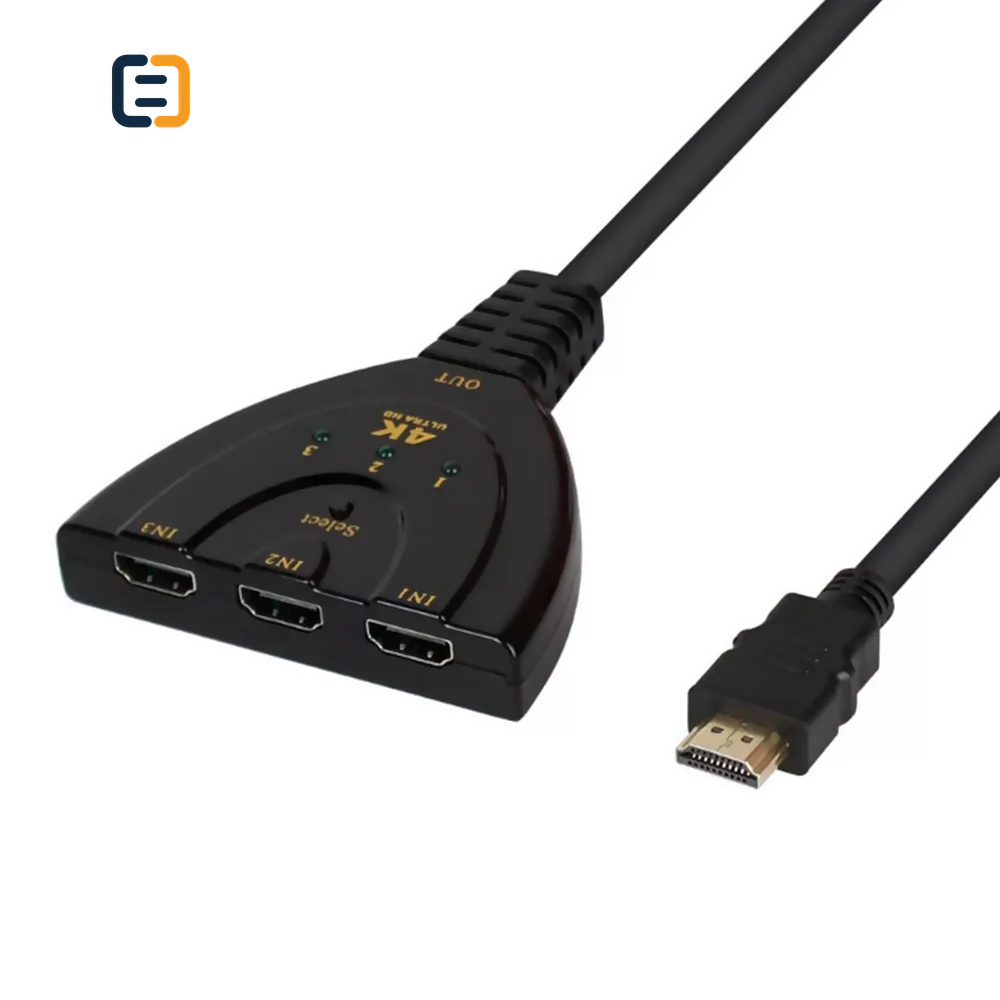 3-Port HDMI Switch, 3 Inputs / 1 Output, 4K - product image 3