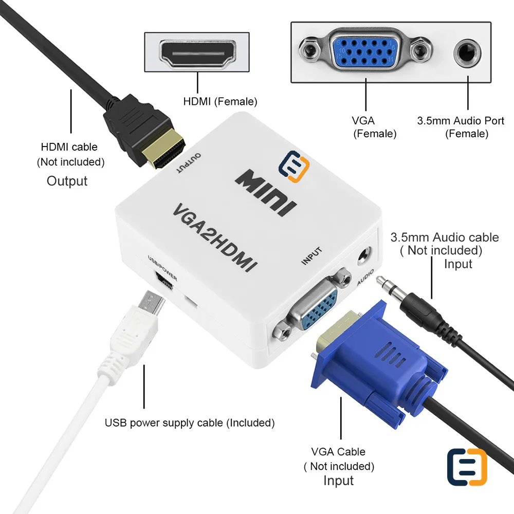VGA to HDMI Converter - 1080P - product image 4