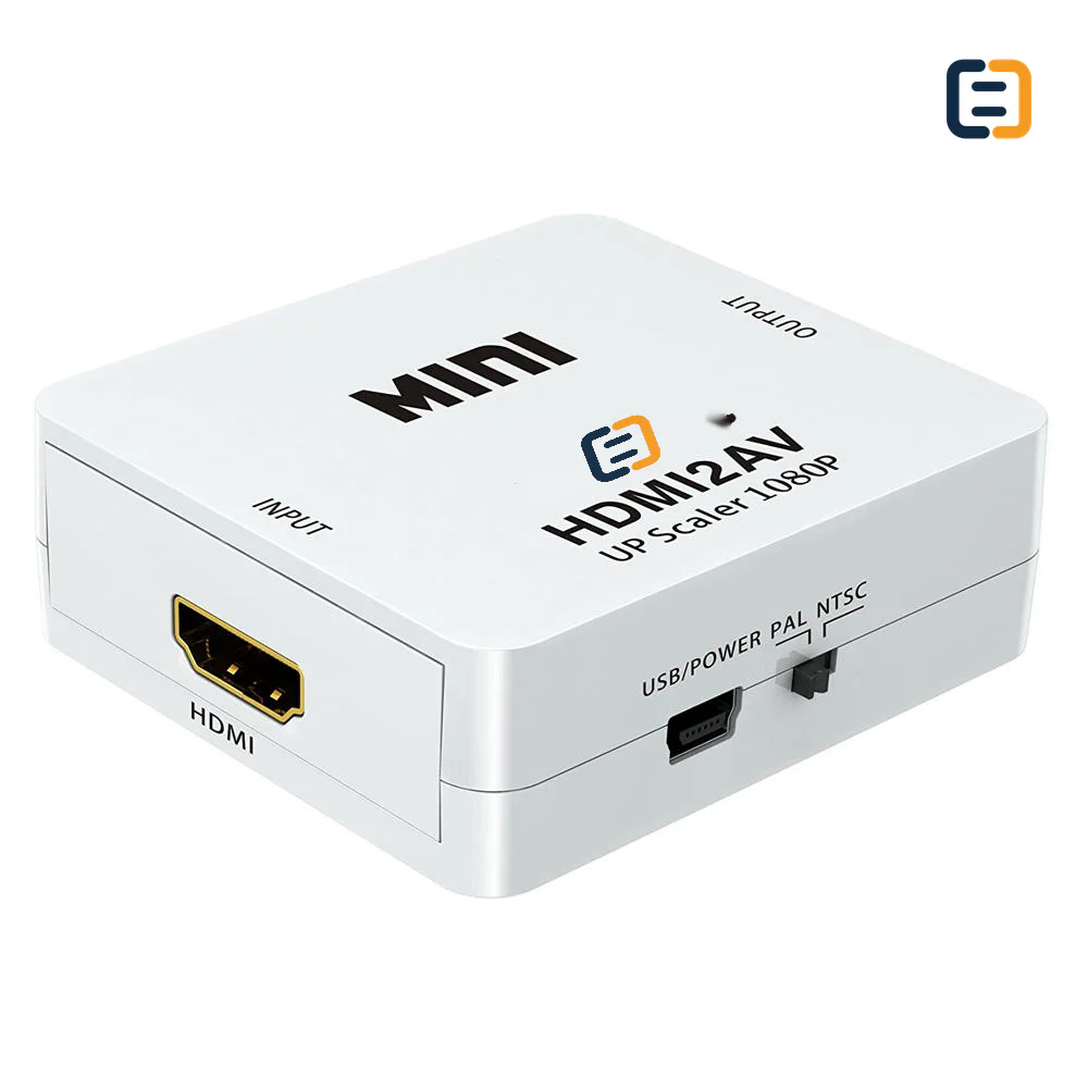 Mini HDMI to AV RCA Converter HD HDMI2AV Audio Video Converter 1080P