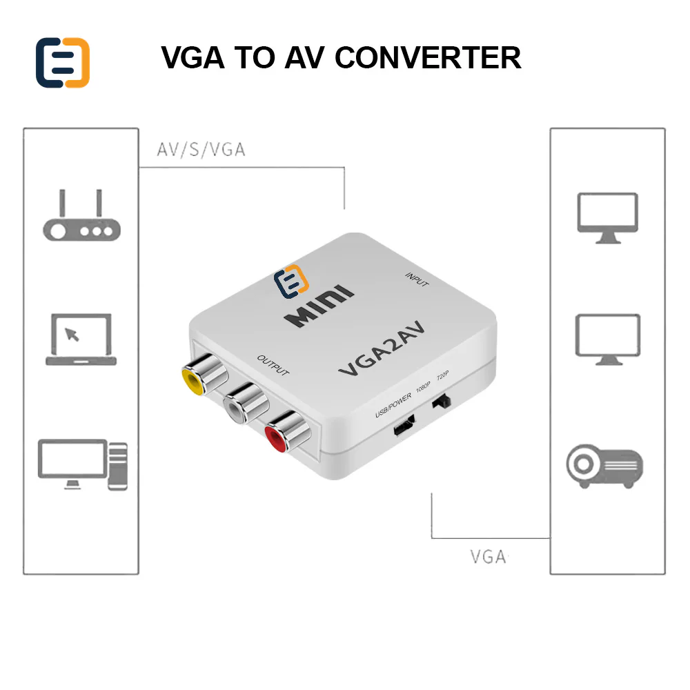VGA to AV Converter (VGA2AV), 1080P - product image 5