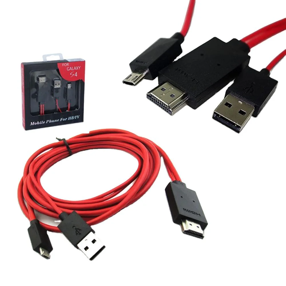 Micro USB to HDMI MHL Cable with USB Power, 2m
