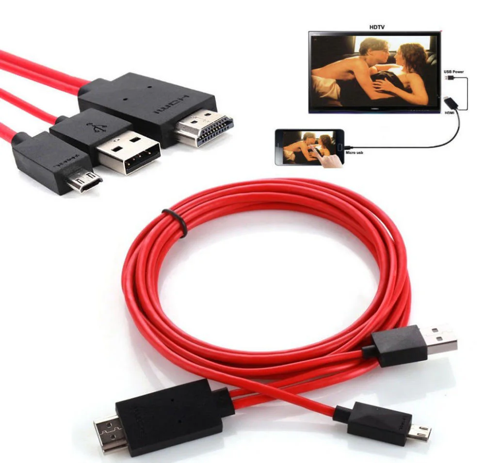 Micro USB to HDMI MHL Cable with USB Power, 2m - product image 6