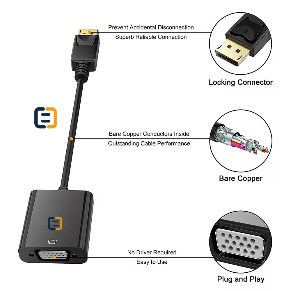 DP to VGA - DisplayPort 1.2 - product image 6