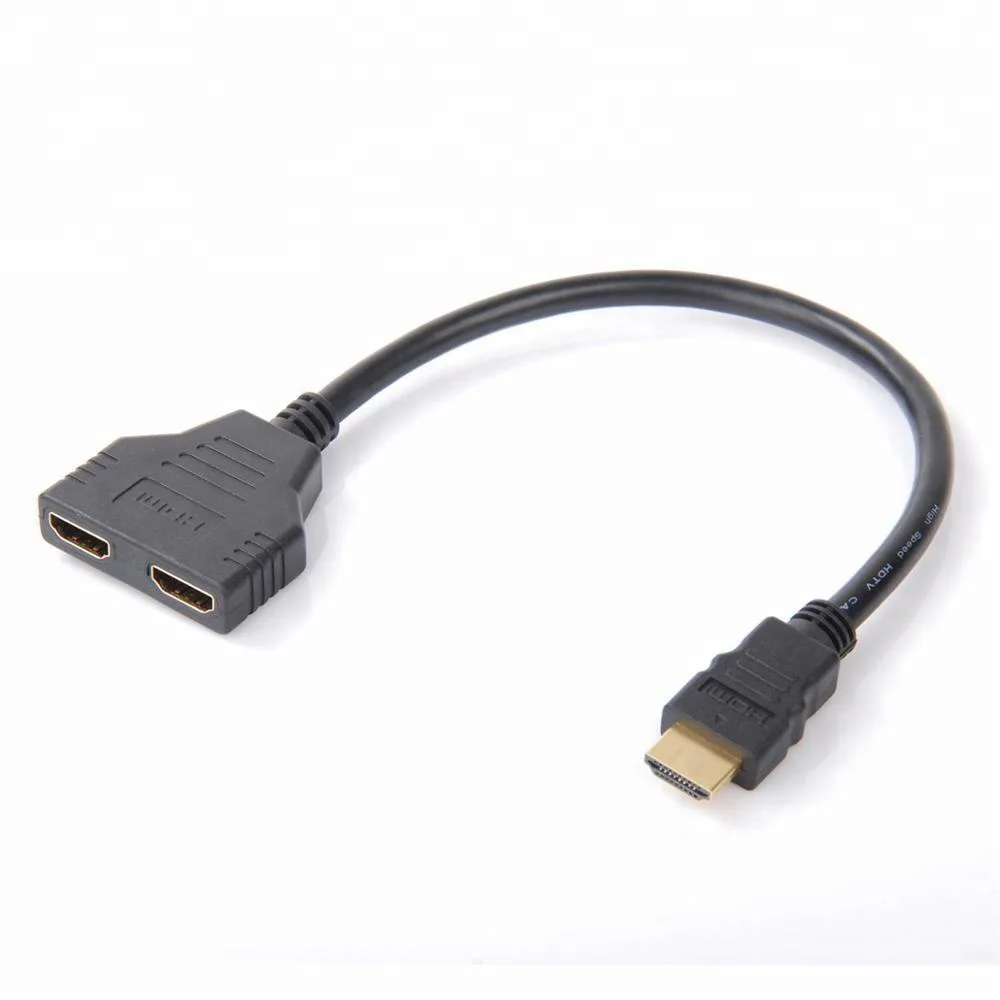 30cm HDMI Male to Dual-Female Splitter Cable