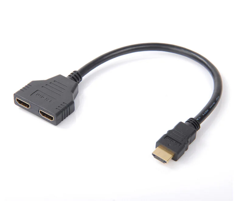 HDMI Male to Dual HDMI Female 1 to 2 Way Splitter Adapter Cable for HDTV - product image 3