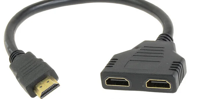 HDMI Male to Dual HDMI Female 1 to 2 Way Splitter Adapter Cable for HDTV - product image 4