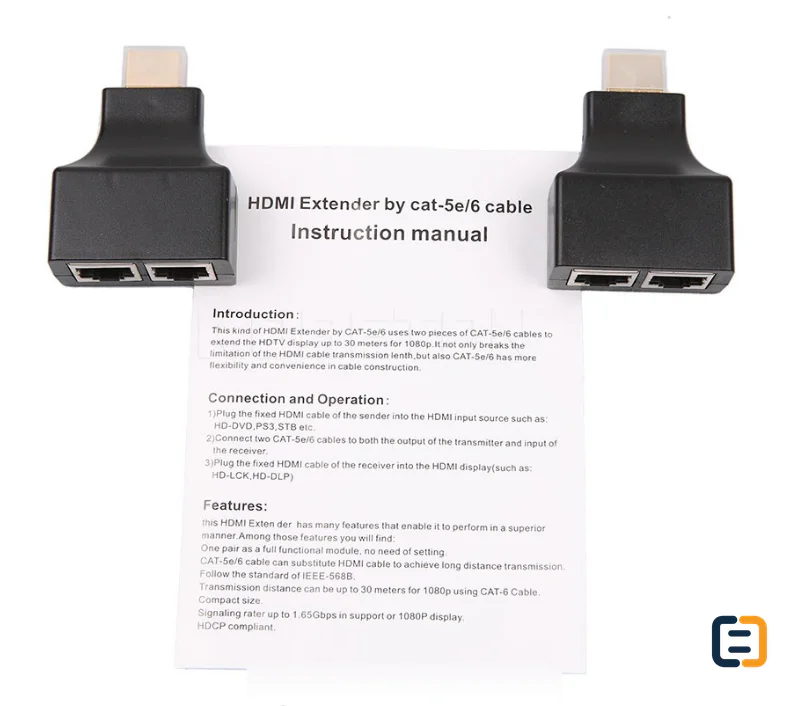 HDMI To Dual Port RJ45 Network Cable Extender - product image 5