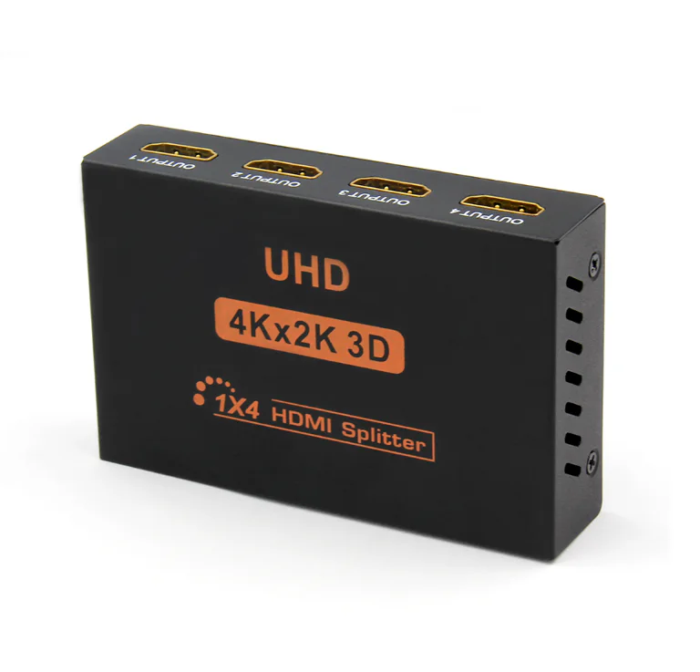 HDMI Splitter 4 Port 1x4 HDMI Splitter 4K *2K Full 3D 1`in 4 Out
