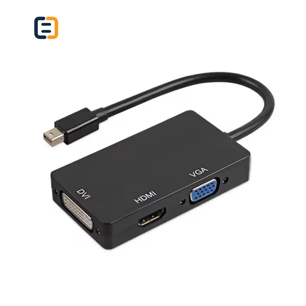 Mini DisplayPort to HDMI / DVI / VGA 3-in-1 Adapter