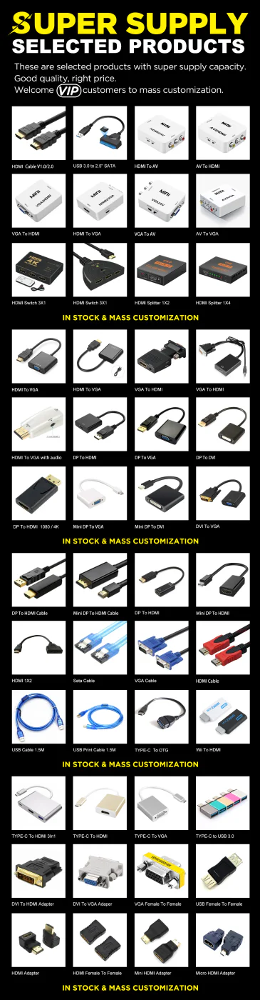 Mini DP To HDMI DVI DP Adapter - 20cm - product image 6