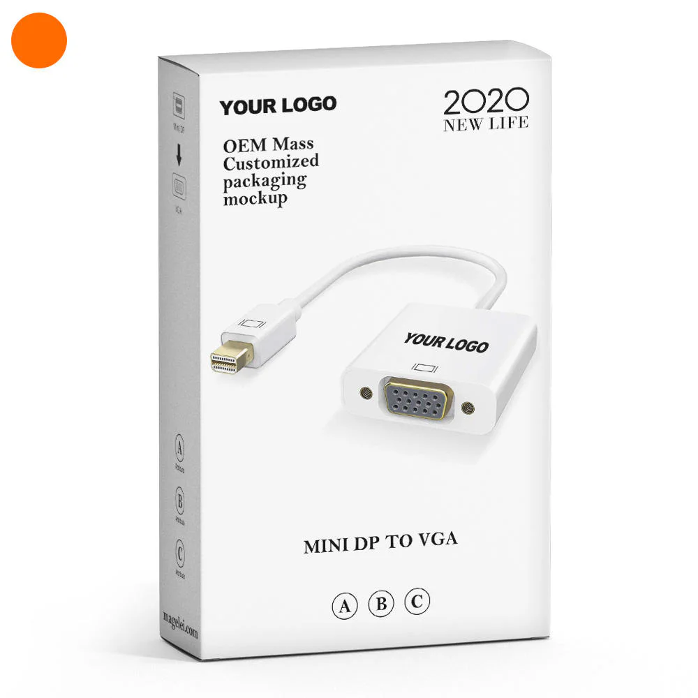 Mini DP Male to VGA Female Adapter Cable - 15cm