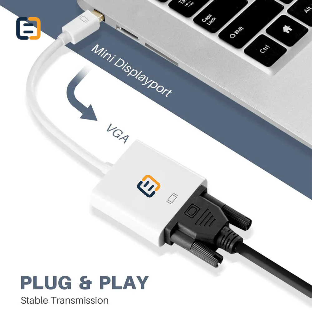 Mini DP Male to VGA Female Adapter Cable - 15cm - product image 5