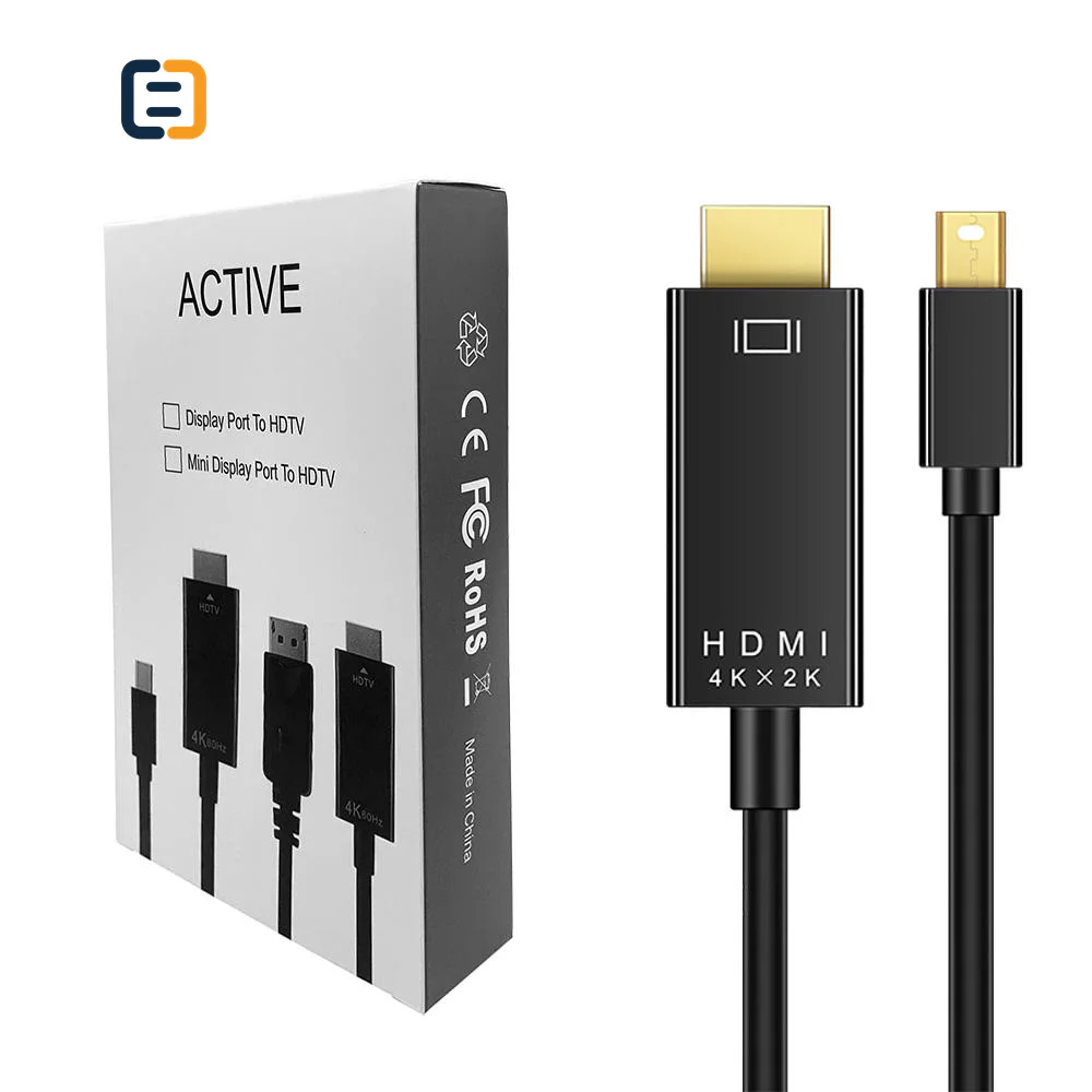 4K 60Hz 1.8m Mini DP to HDMI cable