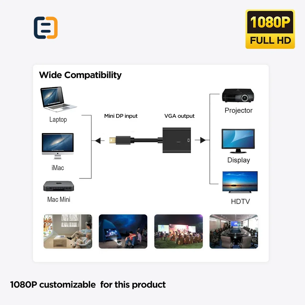 Mini DP to VGA - 1080P - product image 6