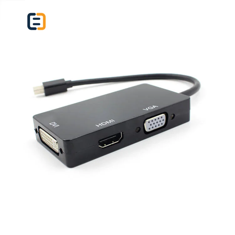 Mini DP to VGA HDMI DVI Adapter - 1080P