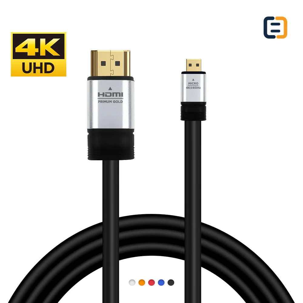 Micro HDMI to HDMI cable - 4K 2K - product image 2