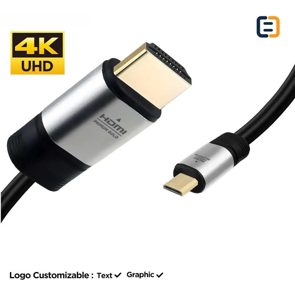 Micro HDMI to HDMI cable - 4K 2K - product image 3