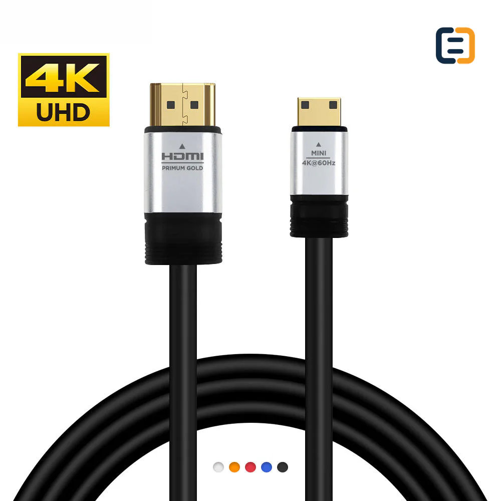 4K mini HDMI to HDMI cable - 1.8m 3m 5m