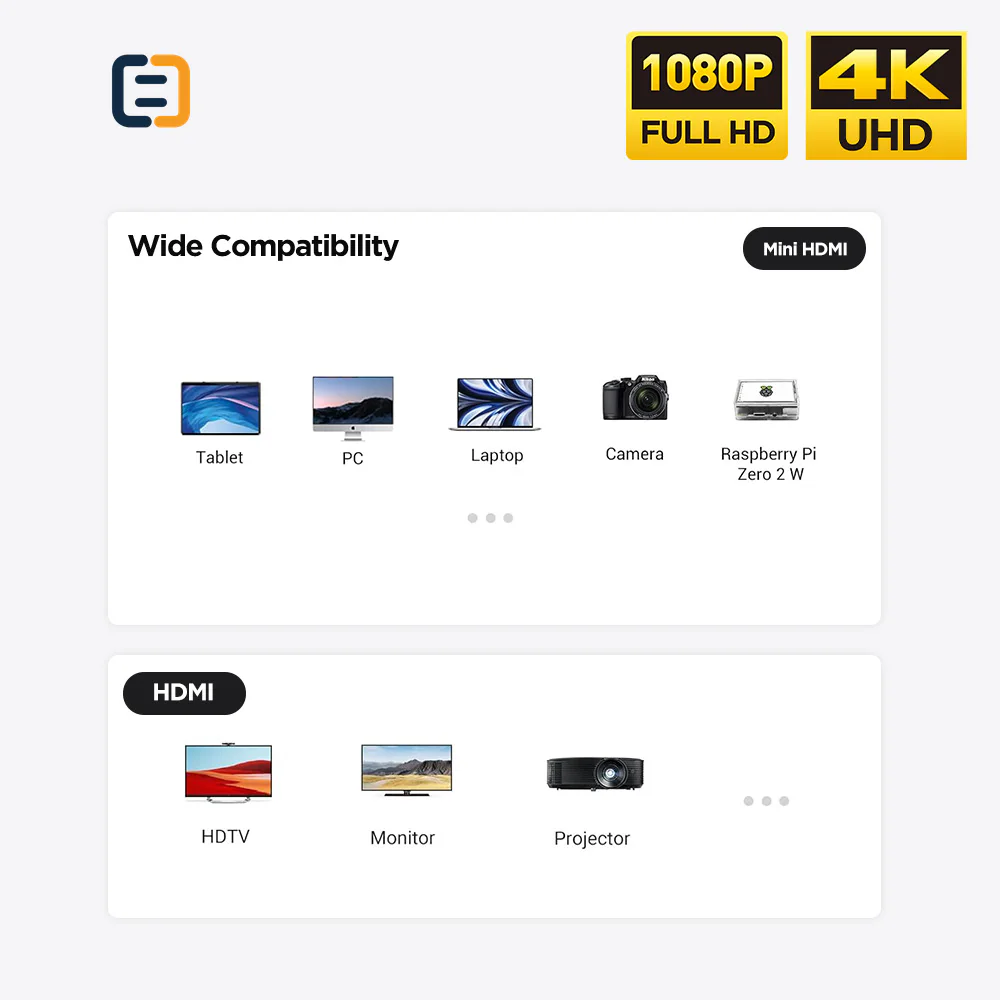 4K mini HDMI to HDMI cable - 1.8m 3m 5m - product image 6