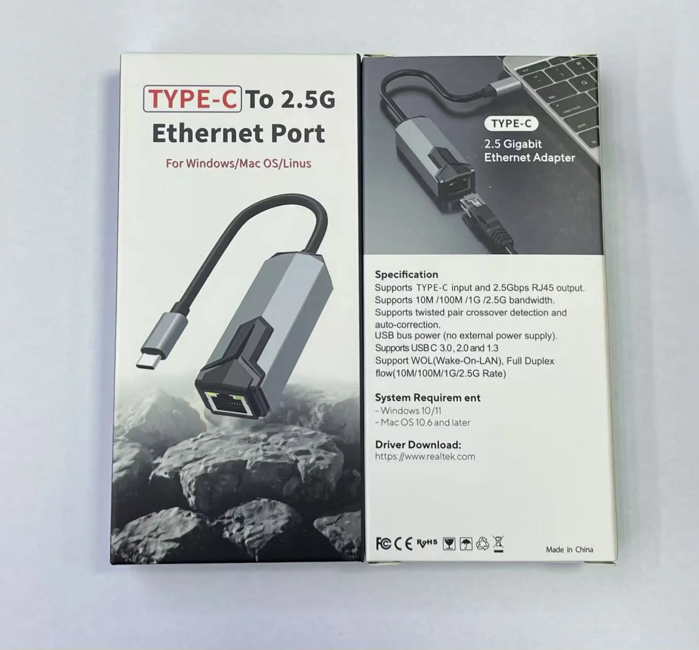 2.5Gbps USB-C USB 3.0 to 2.5Gbps Ethernet Adapter