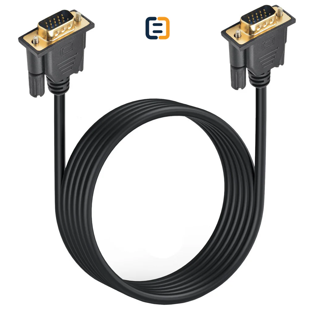 Right-Angle VGA Male-to-Male Cable, 0.5-1.5m - product image 3