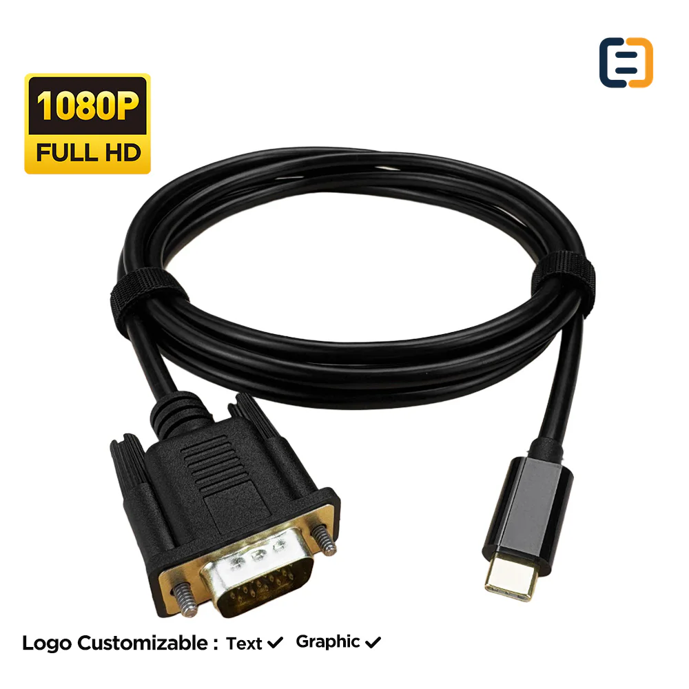 1.8M USB-C to VGA Adapter Cable 1080P Converter - product image 4