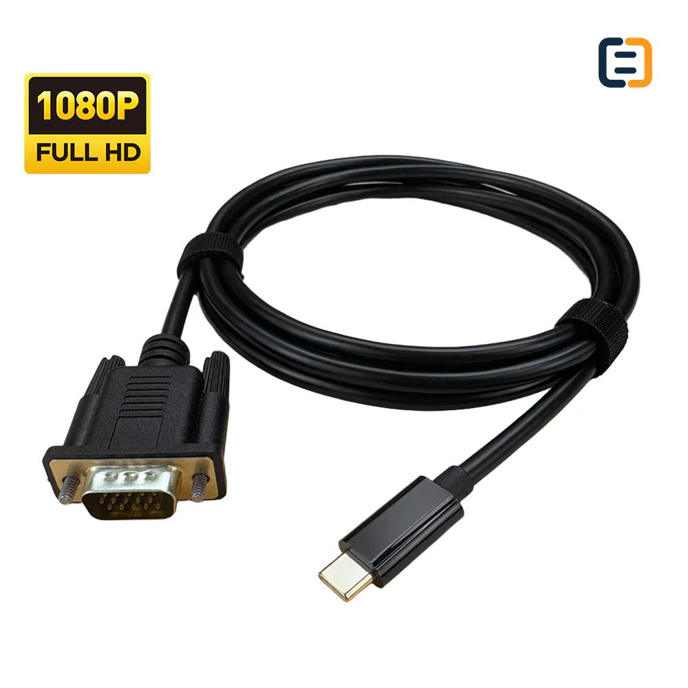 1.8M USB-C to VGA Adapter Cable 1080P Converter - product image 5