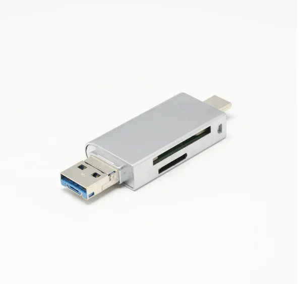 Multifunction USB 3.0 Micro USB TF SD USB-C OTG Smart Card Reader - product image 6