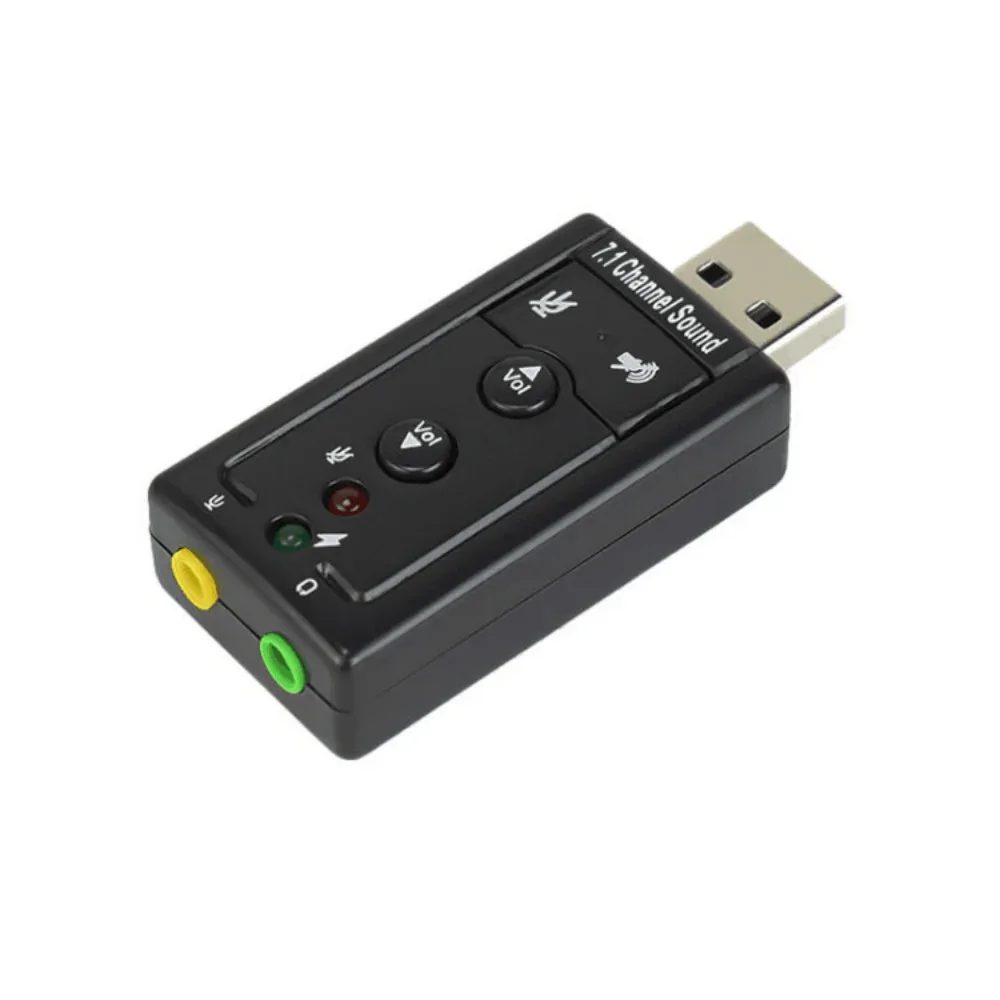USB 2.0 7.1-Channel External Sound Card