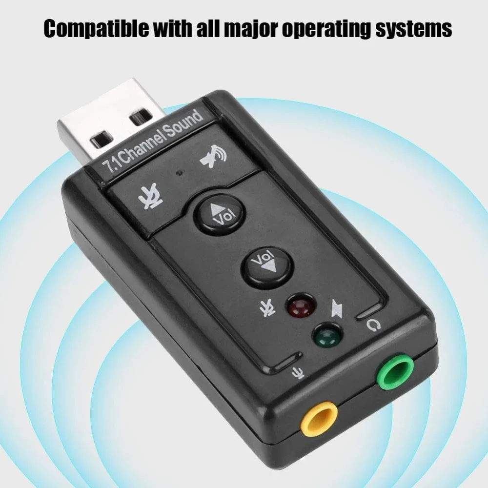 USB 2.0 7.1-Channel External Sound Card - product image 4
