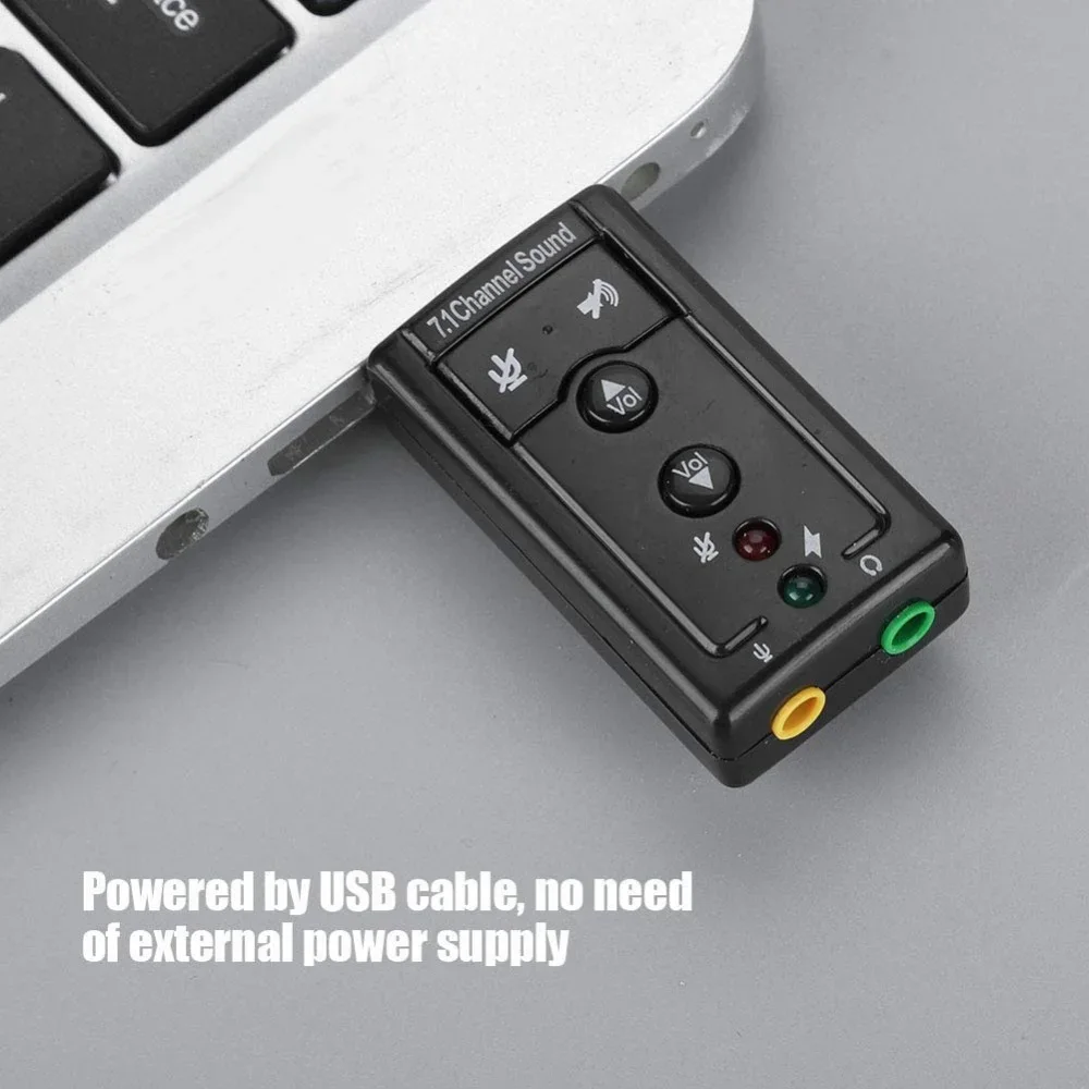 USB 2.0 7.1-Channel External Sound Card - product image 5