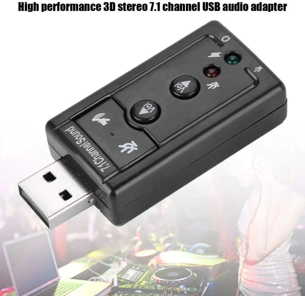 USB 2.0 7.1-Channel External Sound Card - product image 6