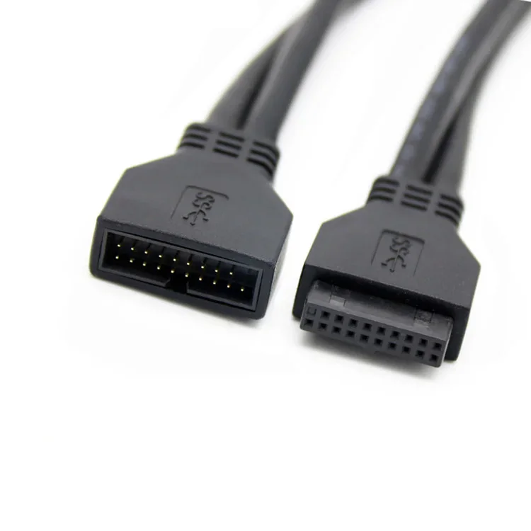 USB 3.0 20pin male to female extension cable - 25cm - product image 3